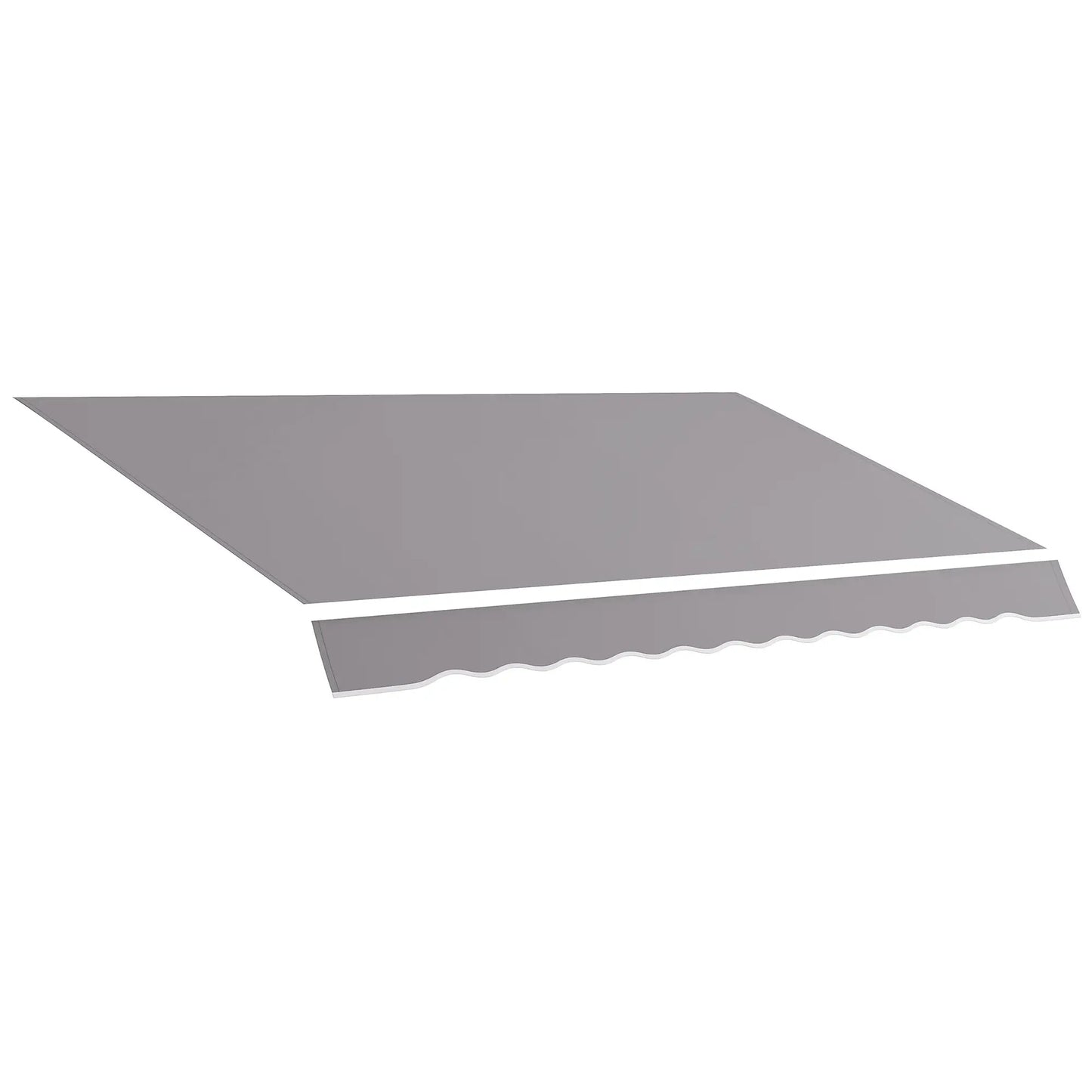 11' x 10' Outdoor Sunshade Canopy, UV Protection, Light Grey Awning Fabric Replacement Light Grey at Gallery Canada