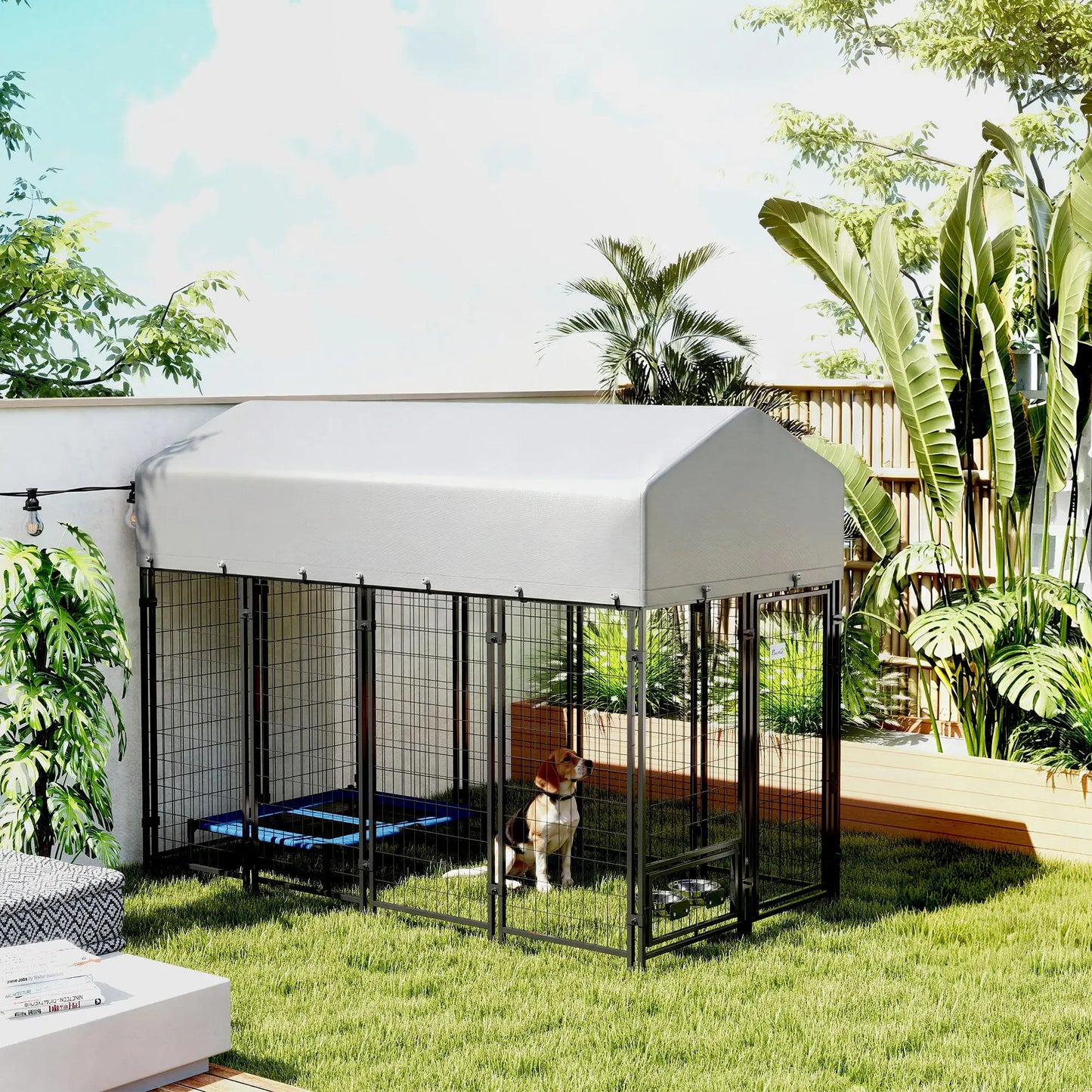 8' x 4' x 6' Outdoor Dog Kennel, Waterproof UV Resistant Cover Dog Kennels at Gallery Canada