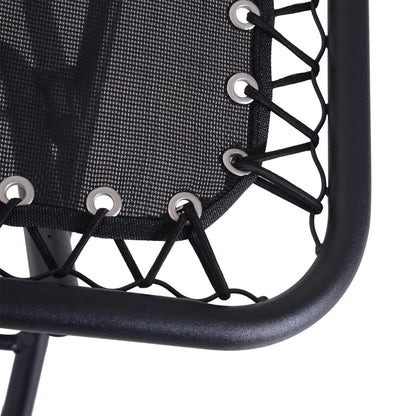 Zero Gravity Chair Set of 2, Patio Chair with Side Table, Black Lounger Chairs at Gallery Canada