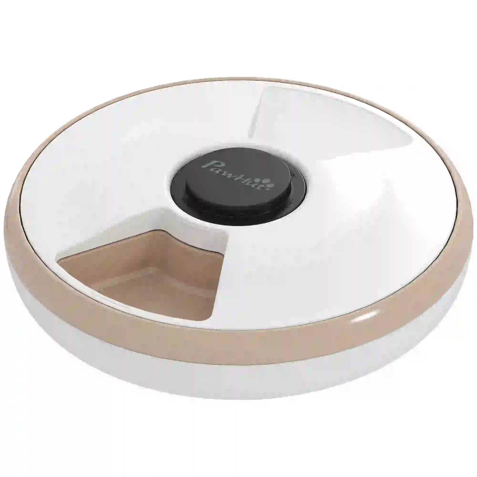 Automatic Cat Feeder, Dry Wet Food, 6 Trays, Battery Powered, Light Brown Dog Bowls White, Light Brown at Gallery Canada
