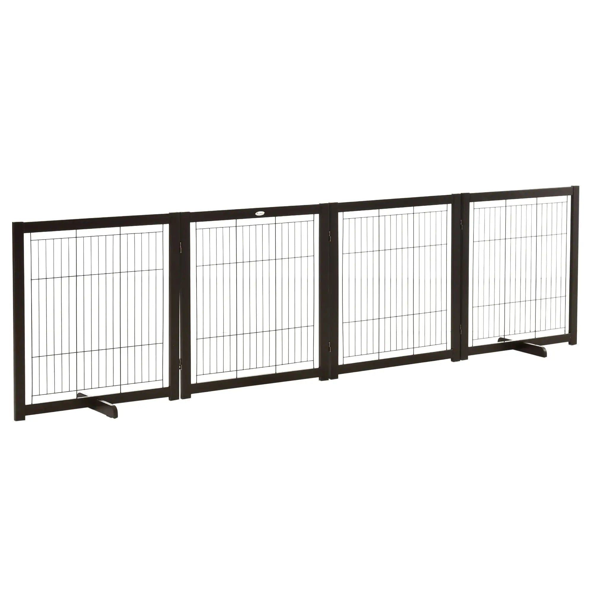 Wooden Dog Gate, 4 Panel, Foldable Pet Fence, For Small & Medium Dogs Houses, Kennels & Pens at Gallery Canada