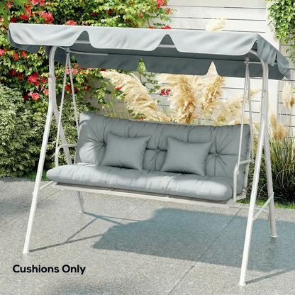 4-Piece Patio Chair Cushion Set, With Ties, Light Grey Patio Chair Cushions at Gallery Canada