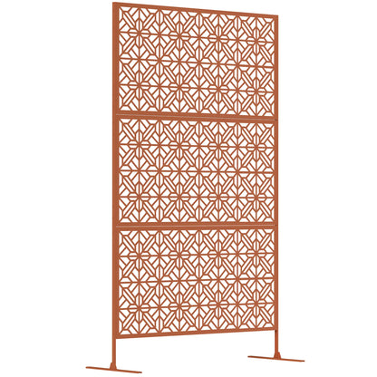 Outdoor Privacy Panel, Freestanding Metal Divider, Garden, Backyard, Deck, Brown Side Awnings at Gallery Canada