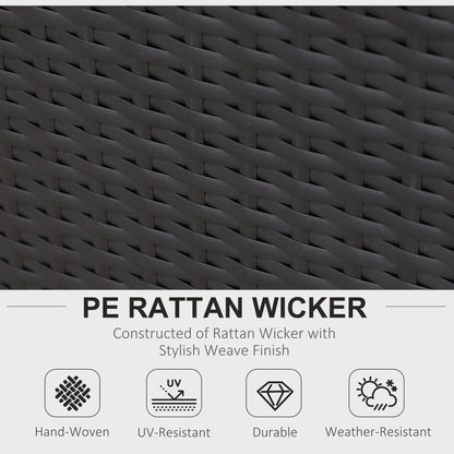 Wicker Sectional Sofa Set, Cushioned Patio Set with Coffee Table Patio Furniture Sets at Gallery Canada