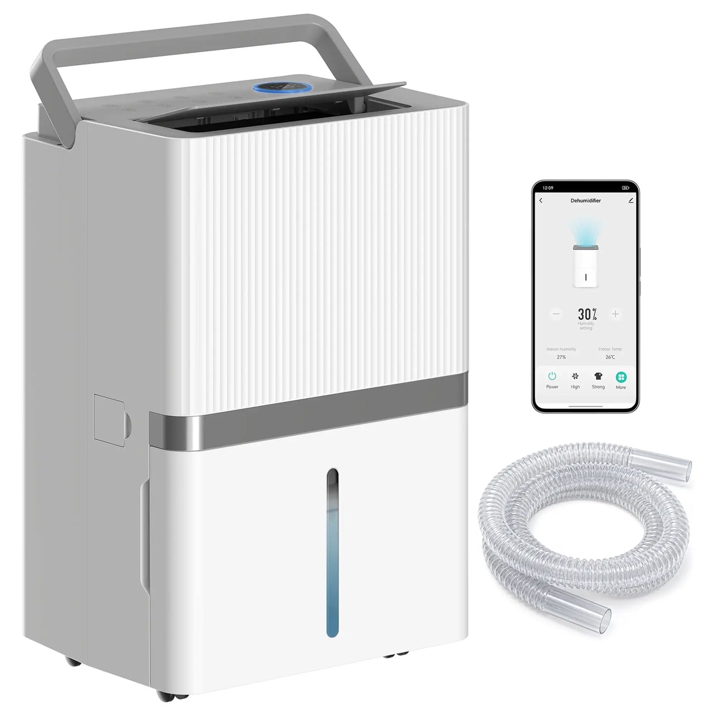 100 Pint Smart Dehumidifier, 5200 Sq Ft, WiFi, App Control