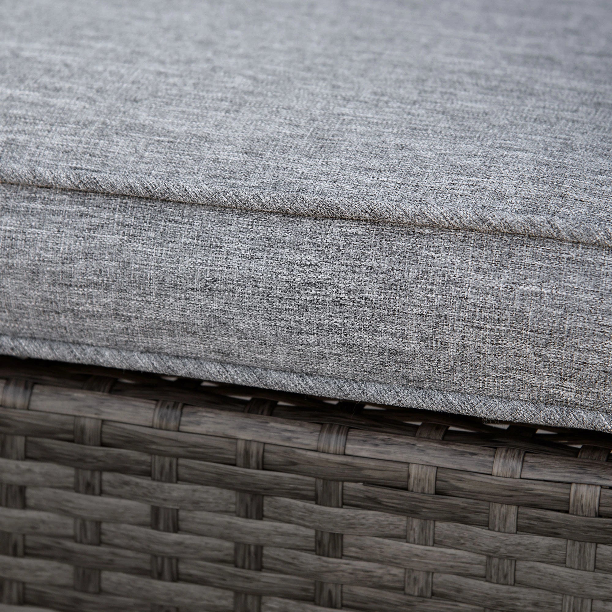 Outdoor Wicker Rocking Chair, PE Rattan Porch Rocker, Grey Outdoor Rocking Chairs at Gallery Canada