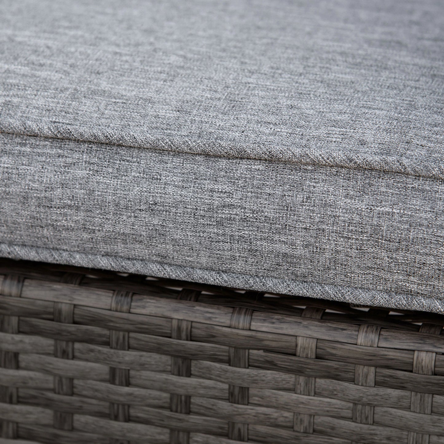 Outdoor Wicker Rocking Chair, PE Rattan Porch Rocker, Grey Outdoor Rocking Chairs at Gallery Canada