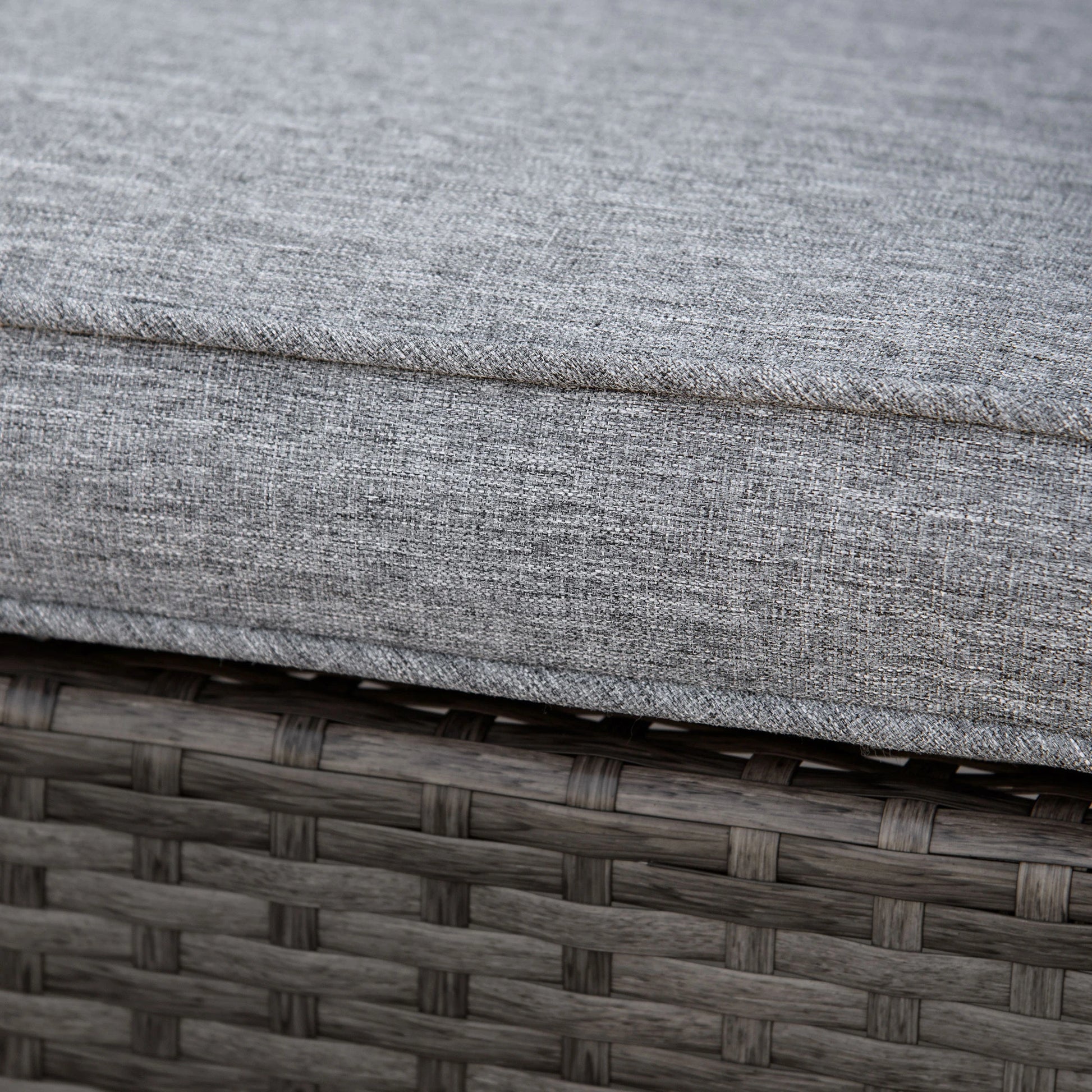 Outdoor Wicker Rocking Chair, PE Rattan Porch Rocker, Grey Outdoor Rocking Chairs at Gallery Canada