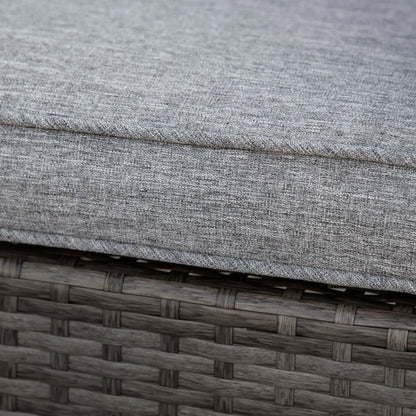 Outdoor Wicker Rocking Chair, PE Rattan Porch Rocker, Grey Outdoor Rocking Chairs at Gallery Canada