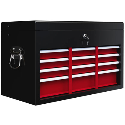 6 Drawer 24" Portable Tool Box with Top Case, Ball Bearing Slides, Metal Tool Chest for Garage, Household and Warehouse Tool Organizers at Gallery Canada