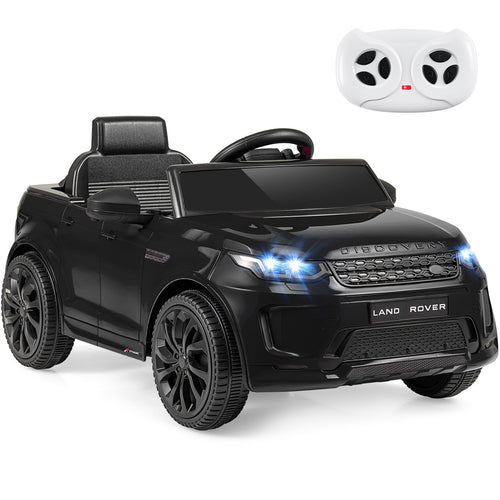 Licensed Land Rover Kids Ride on Car 12V Battery Powered Kids Electric Car, Black