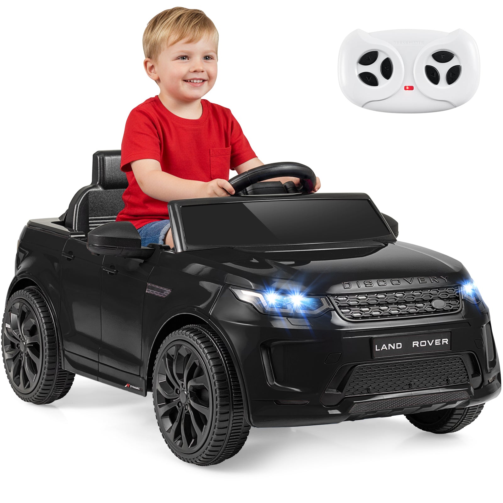 Licensed Land Rover Kids Ride on Car 12V Battery Powered Kids Electric Car, Black Powered Ride On Toys at Gallery Canada