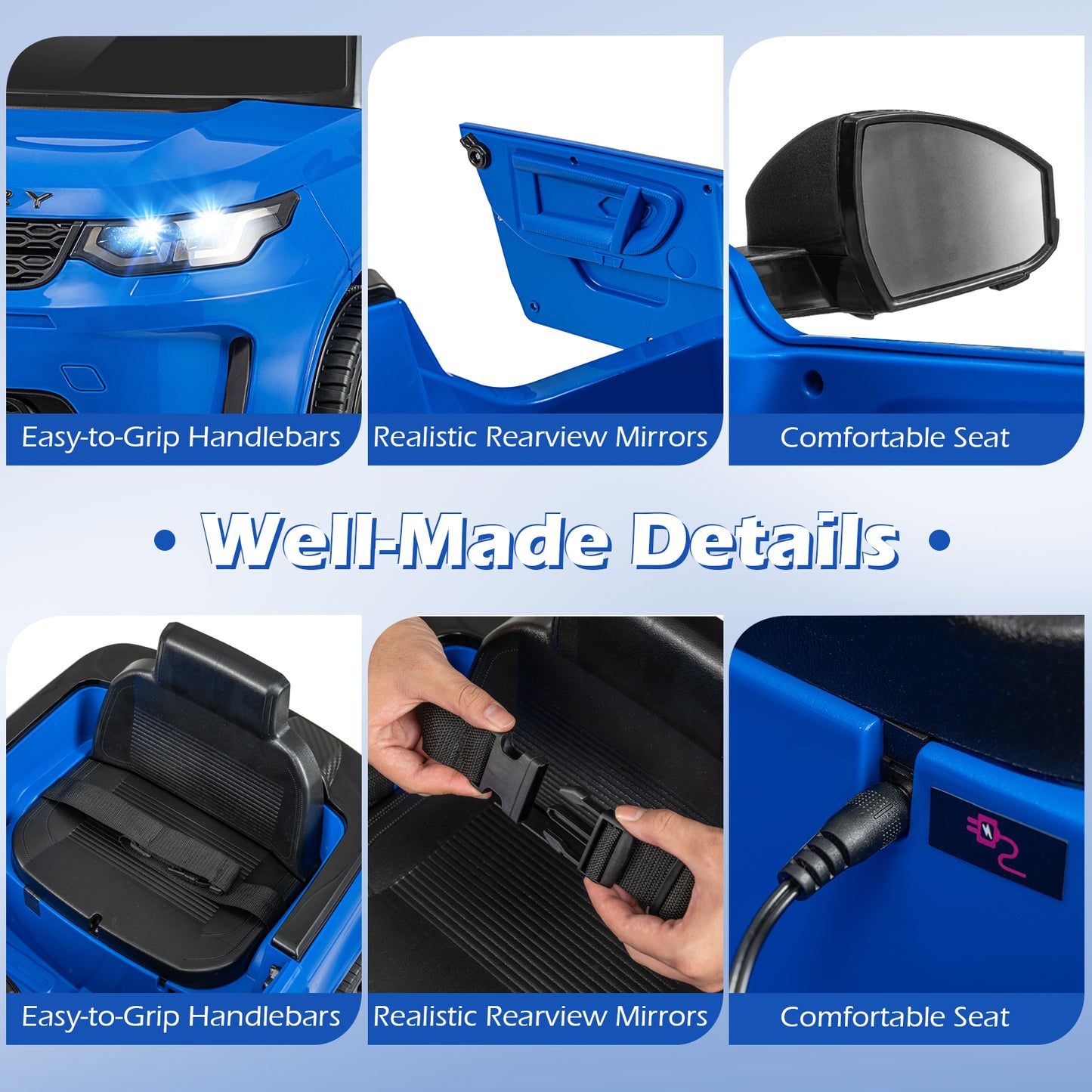 Licensed Land Rover Kids Ride on Car 12V Battery Powered Kids Electric Car, Navy Powered Ride On Toys at Gallery Canada