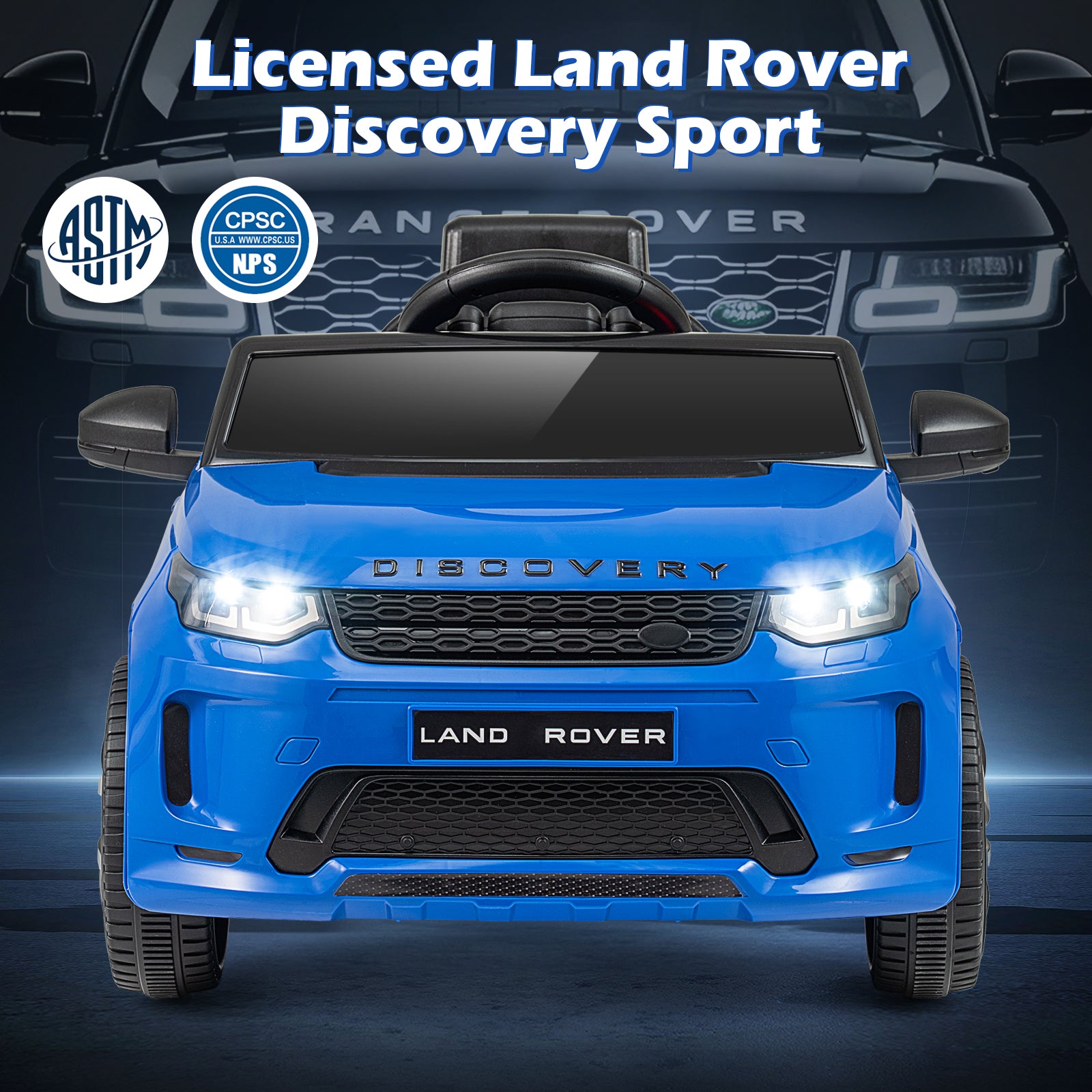 Licensed Land Rover Kids Ride on Car 12V Battery Powered Kids Electric Car, Navy Powered Ride On Toys at Gallery Canada