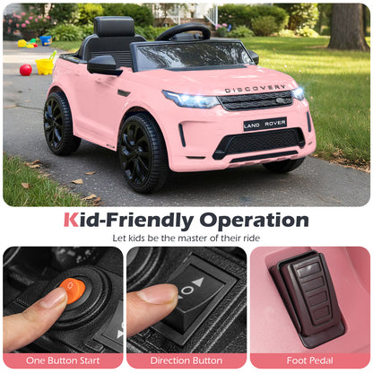 Licensed Land Rover Kids Ride on Car 12V Battery Powered Kids Electric Car, Pink Powered Ride On Toys at Gallery Canada