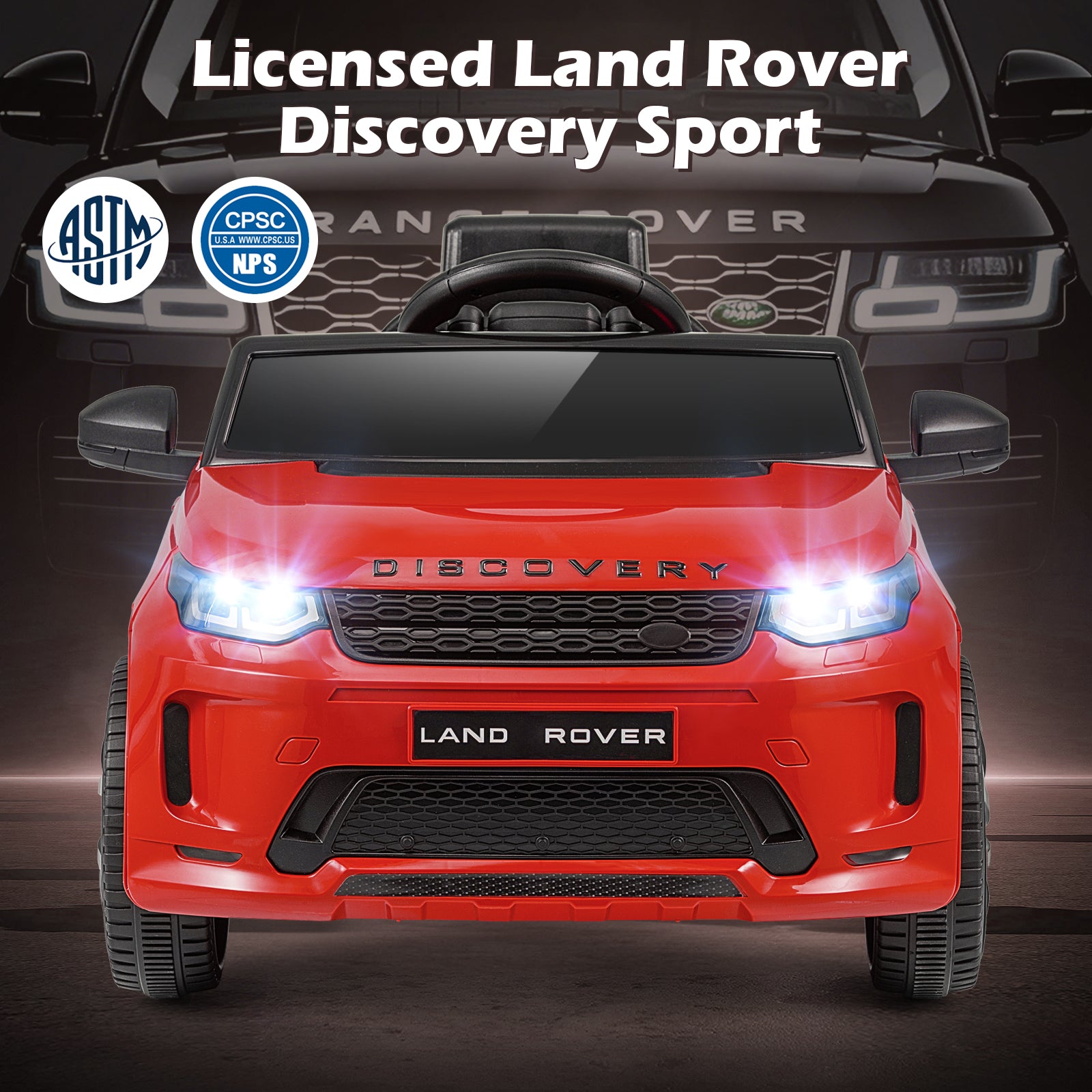 Licensed Land Rover Kids Ride on Car 12V Battery Powered Kids Electric Car, Red Powered Ride On Toys at Gallery Canada