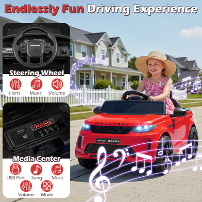 Licensed Land Rover Kids Ride on Car 12V Battery Powered Kids Electric Car, Red Powered Ride On Toys at Gallery Canada