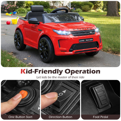 Licensed Land Rover Kids Ride on Car 12V Battery Powered Kids Electric Car, Red Powered Ride On Toys at Gallery Canada