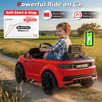 Licensed Land Rover Kids Ride on Car 12V Battery Powered Kids Electric Car, Red Powered Ride On Toys at Gallery Canada