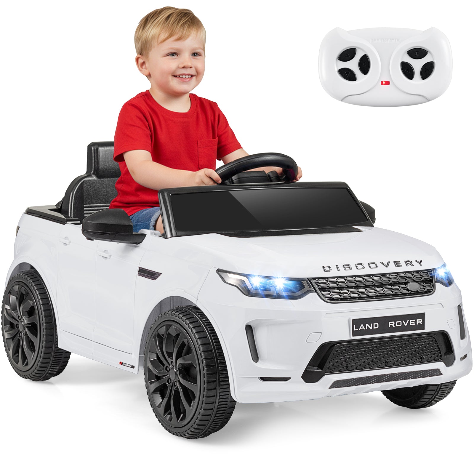 Licensed Land Rover Kids Ride on Car 12V Battery Powered Kids Electric Car, White Powered Ride On Toys at Gallery Canada