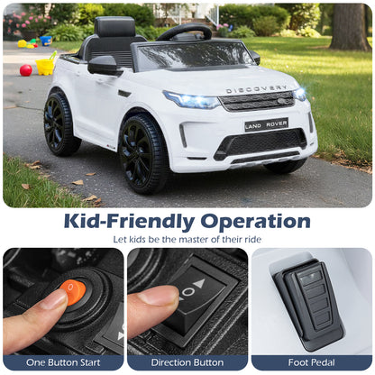Licensed Land Rover Kids Ride on Car 12V Battery Powered Kids Electric Car, White Powered Ride On Toys at Gallery Canada