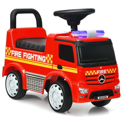 Licensed Mercedes Benz Kids Fire Engine Racer, Red Push & Pedal Ride On Toys at Gallery Canada