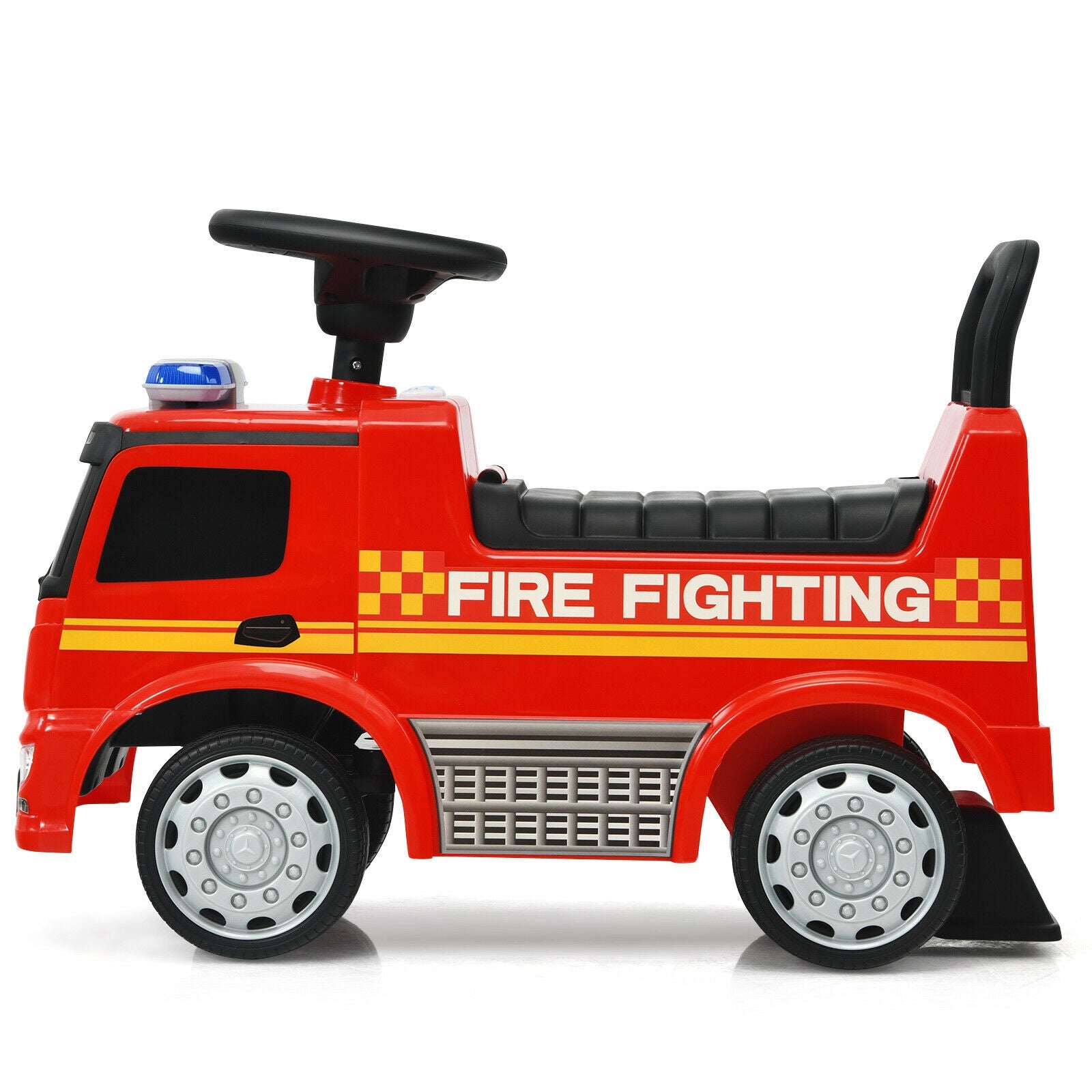 Licensed Mercedes Benz Kids Fire Engine Racer, Red Push & Pedal Ride On Toys at Gallery Canada
