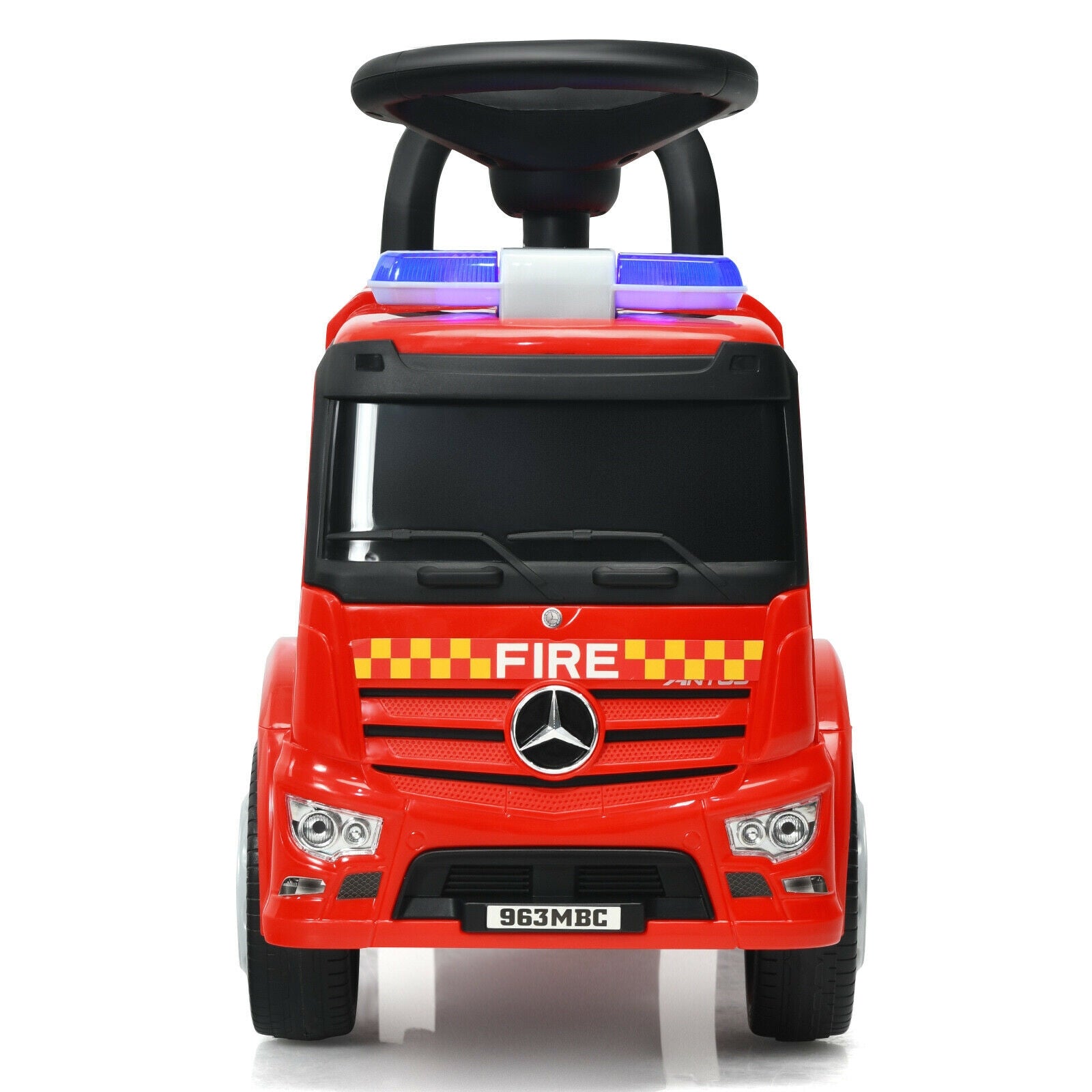 Licensed Mercedes Benz Kids Fire Engine Racer, Red Push & Pedal Ride On Toys at Gallery Canada