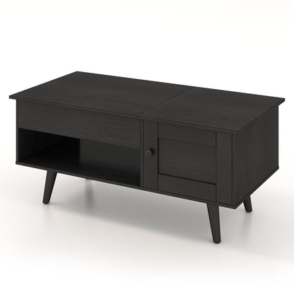 Lift Top Coffee Table With Storage, Hidden Compartment, Black Coffee Tables at Gallery Canada