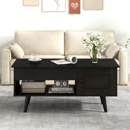 Lift Top Coffee Table With Storage, Hidden Compartment, Black Coffee Tables at Gallery Canada