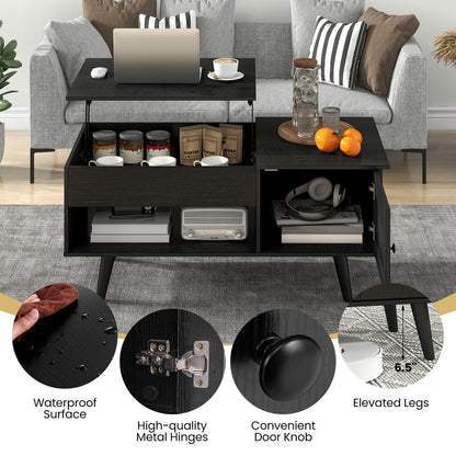 Lift Top Coffee Table With Storage, Hidden Compartment, Black Coffee Tables at Gallery Canada