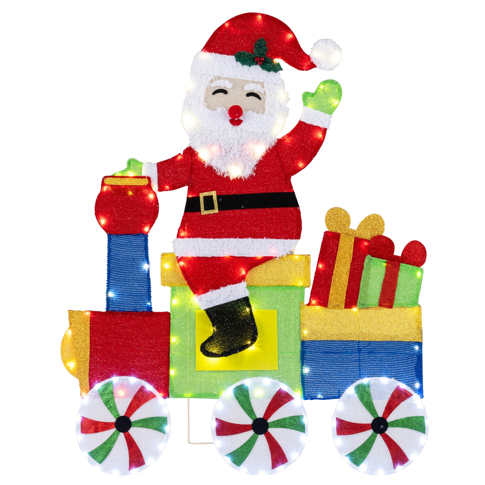 LED Santa On Train Christmas Decoration, Multicolor Christmas Decor & Accessories at Gallery Canada