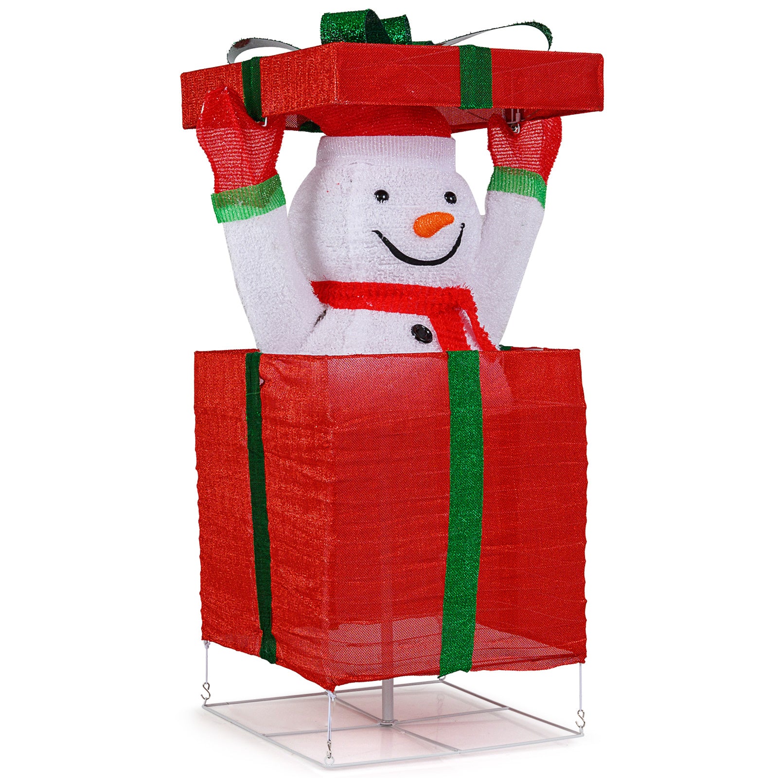Lighted Snowman In Gift Box Christmas Decoration Christmas Inflatables at Gallery Canada