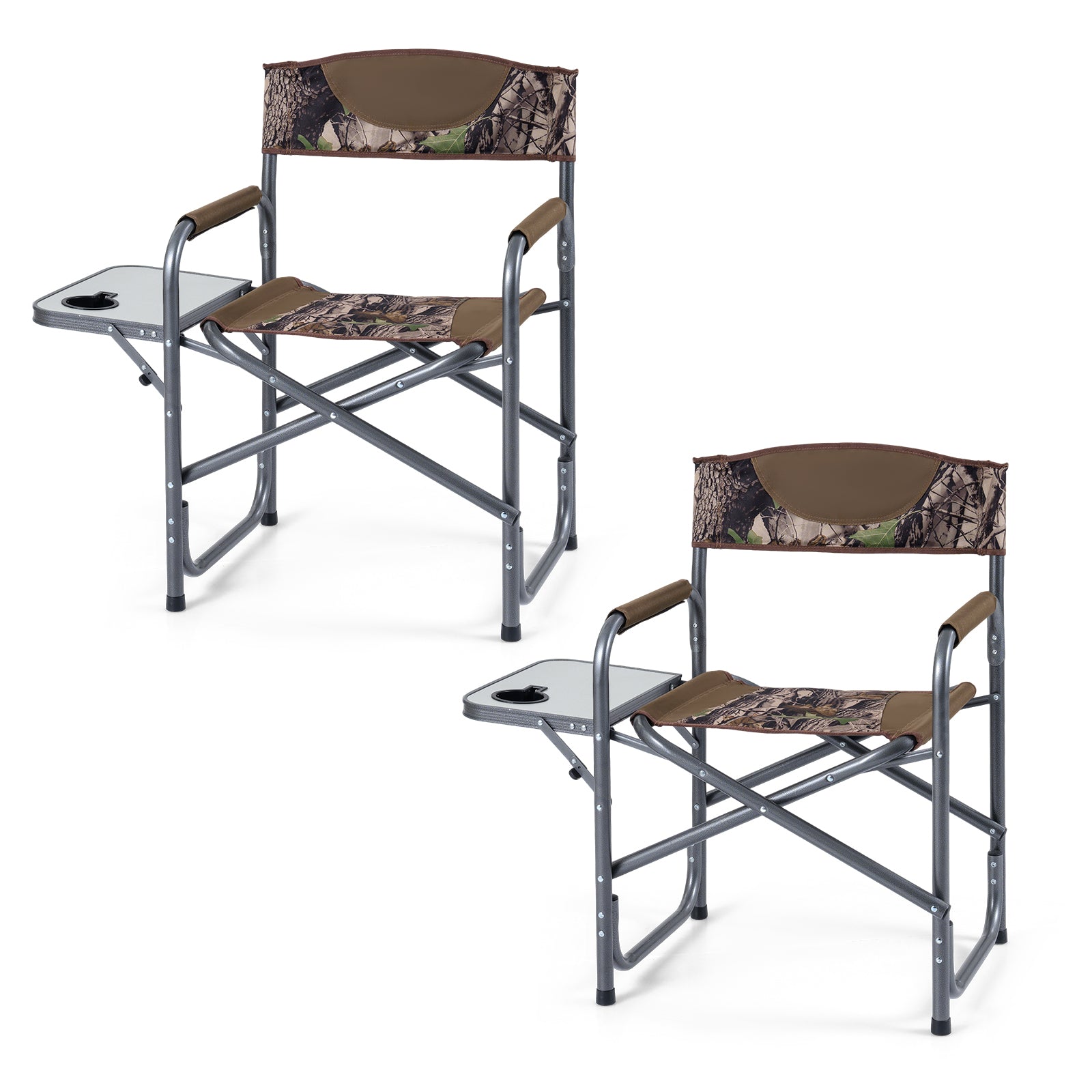Lightweight Folding Camping Chair With Side Table, Camouflage Camping Furniture at Gallery Canada