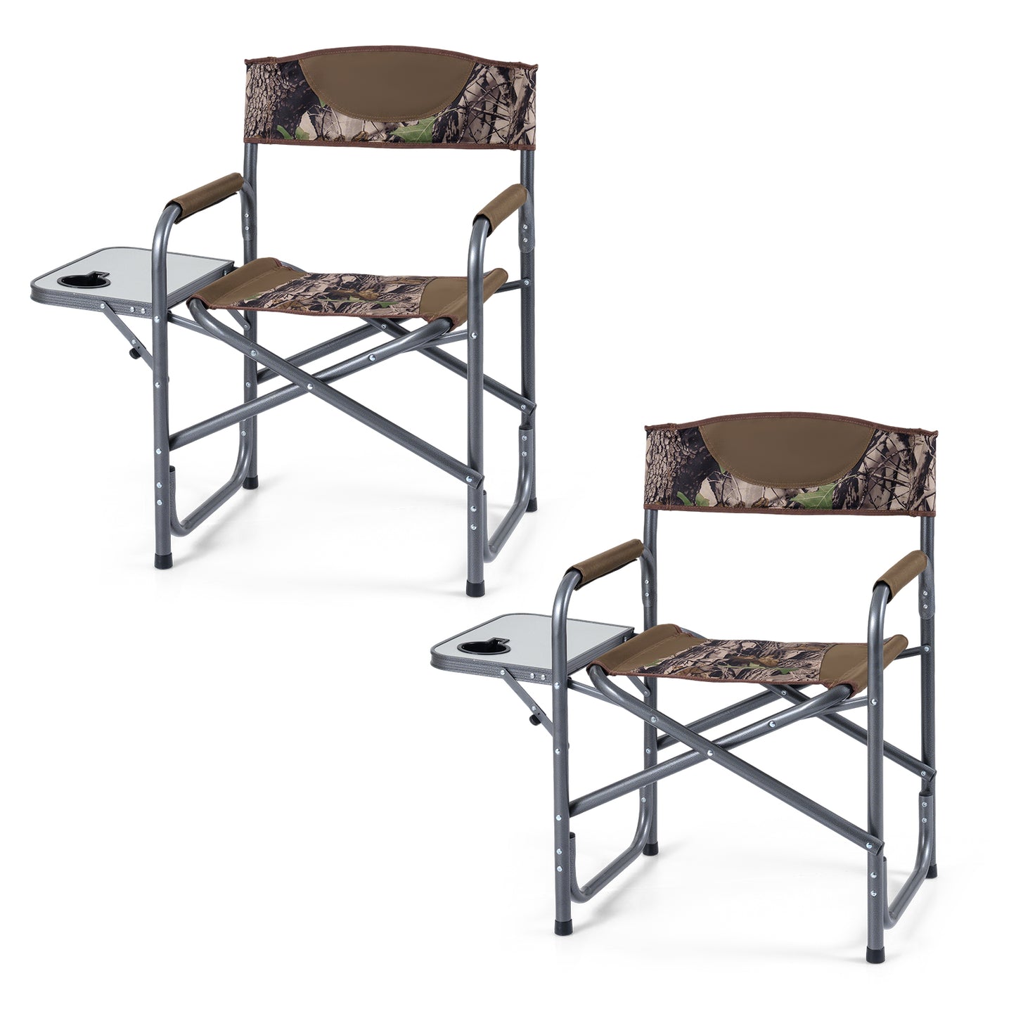 Lightweight Folding Camping Chair With Side Table, Camouflage Camping Furniture at Gallery Canada