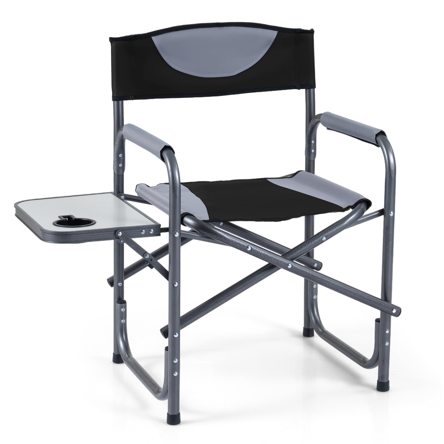 Lightweight Folding Camping Chair With Side Table, Black Camping Furniture at Gallery Canada