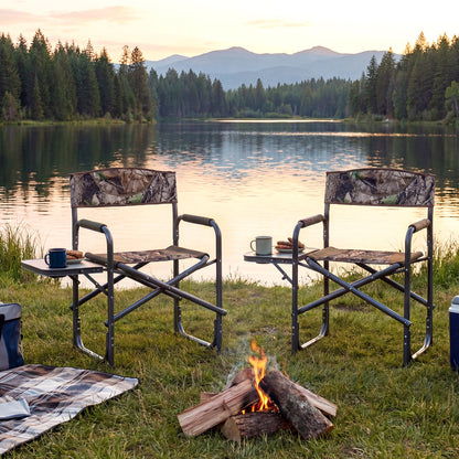 Lightweight Folding Camping Chair With Side Table, Camouflage Camping Furniture at Gallery Canada