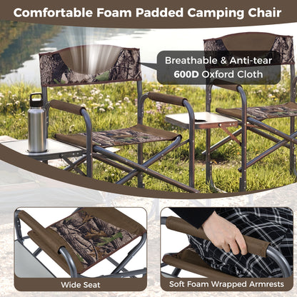 Lightweight Folding Camping Chair With Side Table, Camouflage Camping Furniture at Gallery Canada