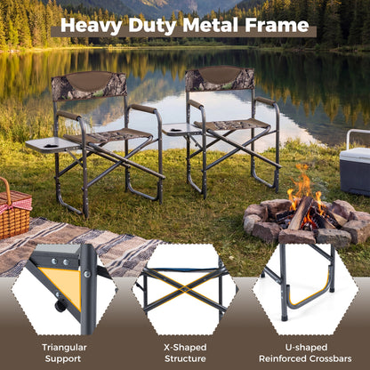 Lightweight Folding Camping Chair With Side Table, Camouflage Camping Furniture at Gallery Canada
