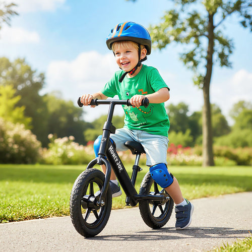 Lightweight Toddler Balance Bike No Pedal Training Bicycle, Black