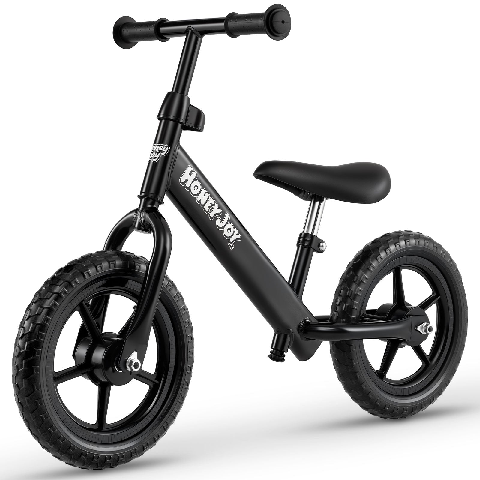 Lightweight Toddler Balance Bike No Pedal Training Bicycle, Black Kids Bike Black at Gallery Canada