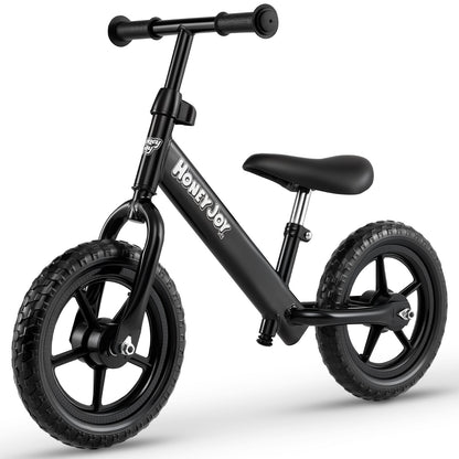 Lightweight Toddler Balance Bike No Pedal Training Bicycle, Black Kids Bike Black at Gallery Canada