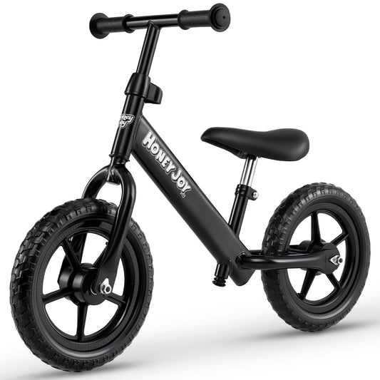 Lightweight Toddler Balance Bike No Pedal Training Bicycle, Black Kids Bike Black at Gallery Canada