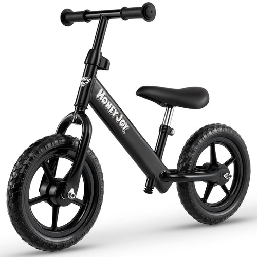 Lightweight Toddler Balance Bike No Pedal Training Bicycle, Black