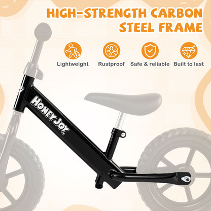 Lightweight Toddler Balance Bike No Pedal Training Bicycle, Black Kids Bike at Gallery Canada