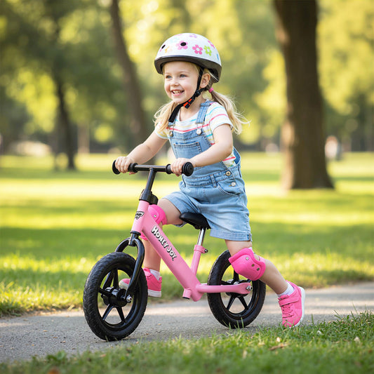 Lightweight Toddler Balance Bike No Pedal Training Bicycle, Pink Kids Bike Pink at Gallery Canada