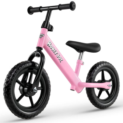 Lightweight Toddler Balance Bike No Pedal Training Bicycle, Pink Kids Bike Pink at Gallery Canada