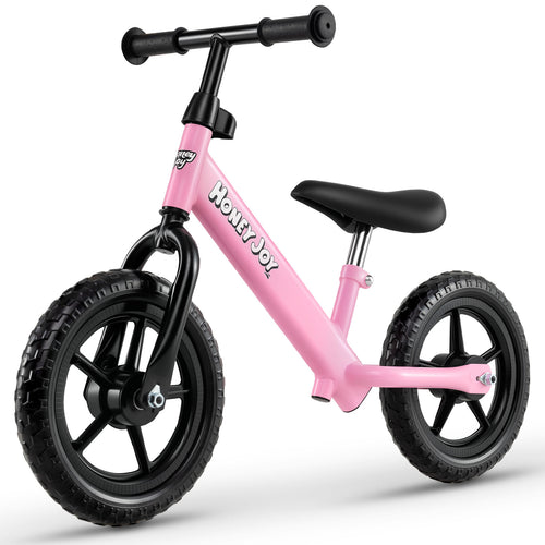 Lightweight Toddler Balance Bike No Pedal Training Bicycle, Pink