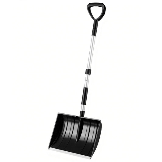 Lightweight and Portable Snow Shovel with D-grip Handle for Driveway and Car, Black Snow Removal Black at Gallery Canada