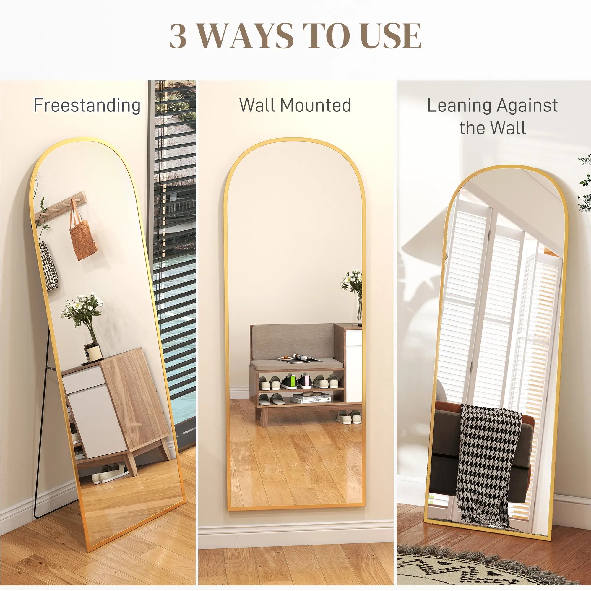 Arched Standing Mirror, 64